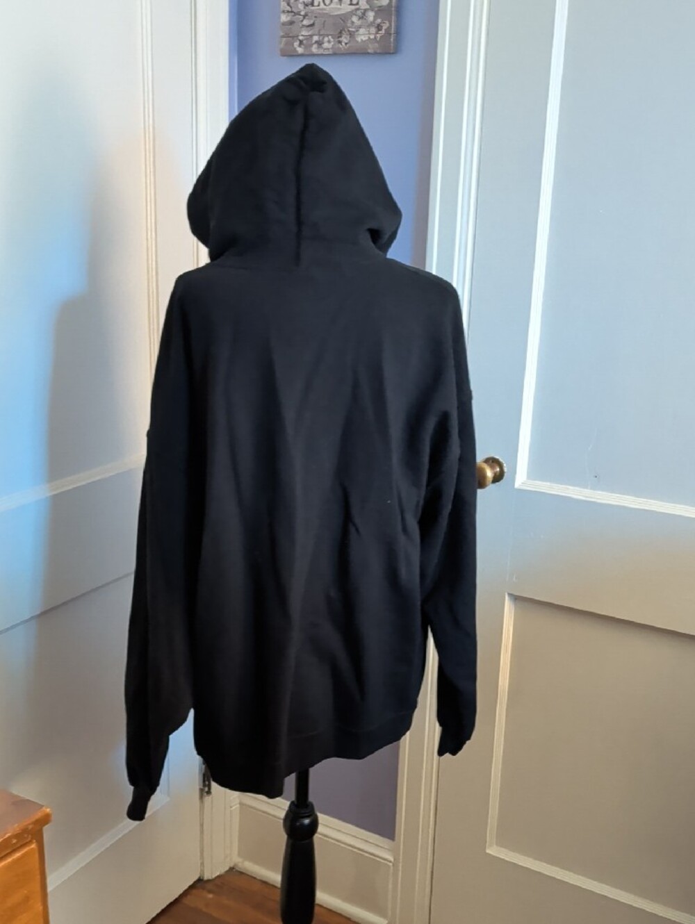 Gildan Black Hoodie with White Dancing Skeletons - Picture 3 of 4